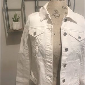 White denim jacket